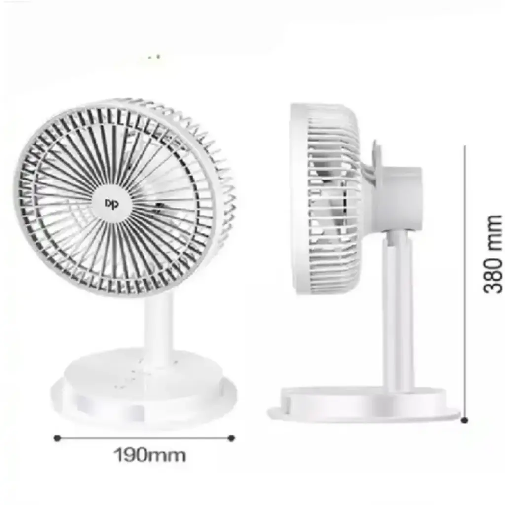 DP DESKTOP PORTABLE RECHARGEABLE FAN DP-7627