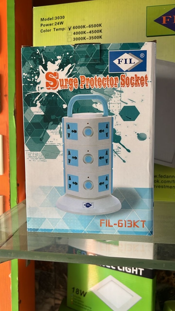 FIL SURGE PROTECTOR SOCKET FIL-613KT