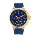 Giorgio Milano round gold stainless steel with blue strap and sub-dial 225SG421 ANTONIO