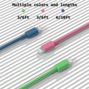 IPHONE USB FAST LIGHTNING CABLE COLOURED