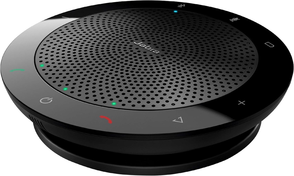 Jabra Speak 510 MS Wireless Bluetooth Speakerphone with Link 370 USB Adapter - Black
