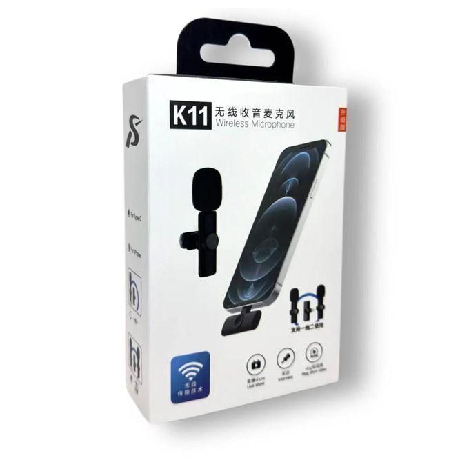 K11 Dual Wireless Lavalier Microphone for Phone 