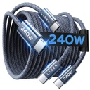 LISEN 6.6FT USB C TO USBC 240W FAST CHARGING BRAIDED CABLES