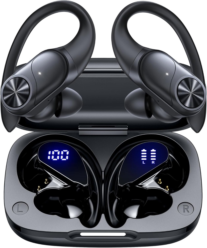 PocBuds T60 True Wireless EarPhones , Black EarBuds