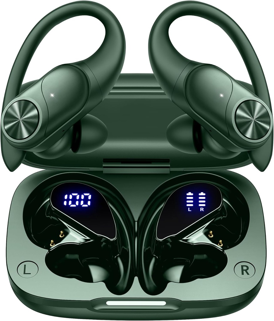 PocBuds T60 True Wireless EarPhones ,Olive Green EarBuds 