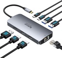 Selore & S-Global USB C Multiport Hub 8 IN 1