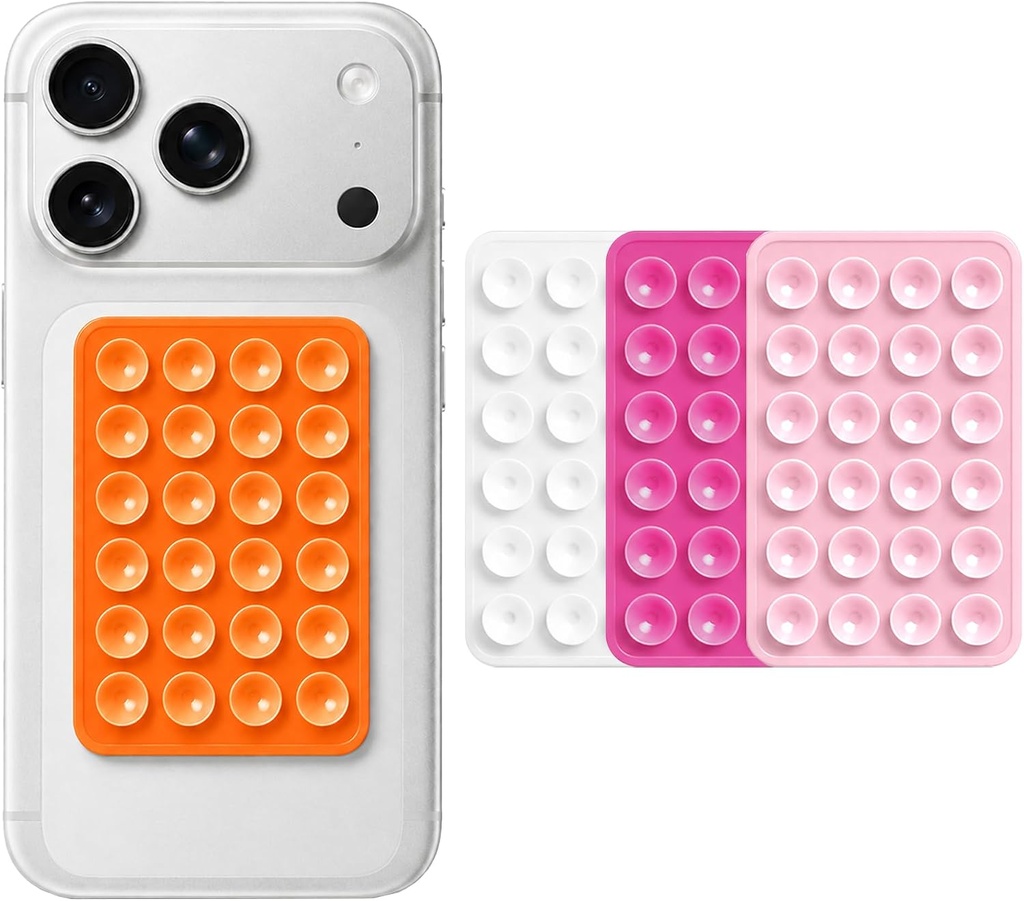 Silicone Suction Cup Phone Case Mount suqare assorted colors