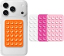 Silicone Suction Cup Phone Case Mount suqare assorted colors