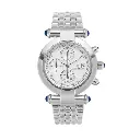Giorgio Milano Women stainless steel round case. Chronograph with date. Silver dial with Arabic numbers LUCIA 931ST02
