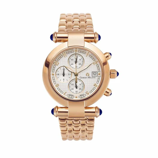 Giorgio Milano WomenGiorgio Milano IP rose gold round case. Chronograph with date. LUCIA 931RG02
