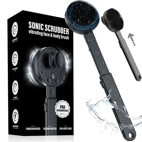 GRUMLABS 4 in 1 interchangeble 6pc set sonic body scrub