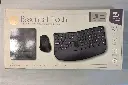 Luxe + Willow Ergonomic Keyboard Mouse & Mousepad Set (black)