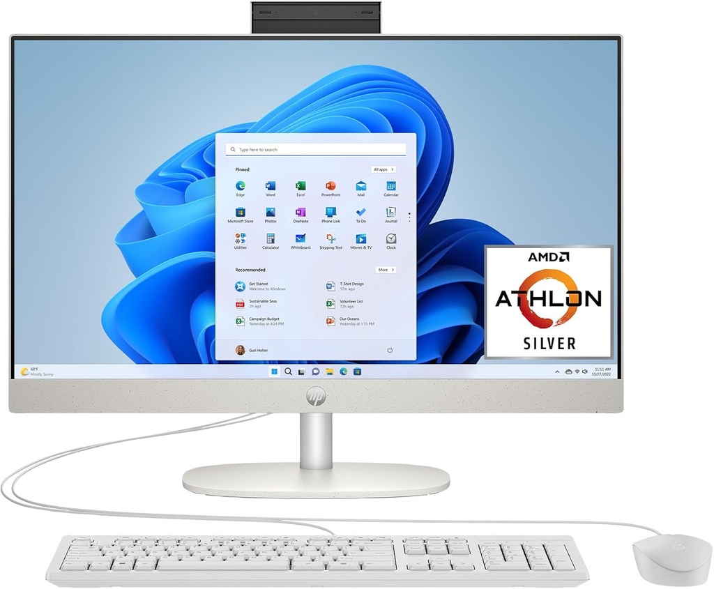 HP 23.8 Inch All In One Desktop Computer 24-cr0111
