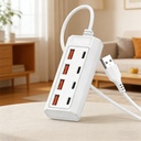 8-Port USB to 4 USB 4 Type-C 25W Fast Charging Hub