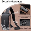 PEAGLOB Travel Sling Bag Waterproof Crossbody Bag 