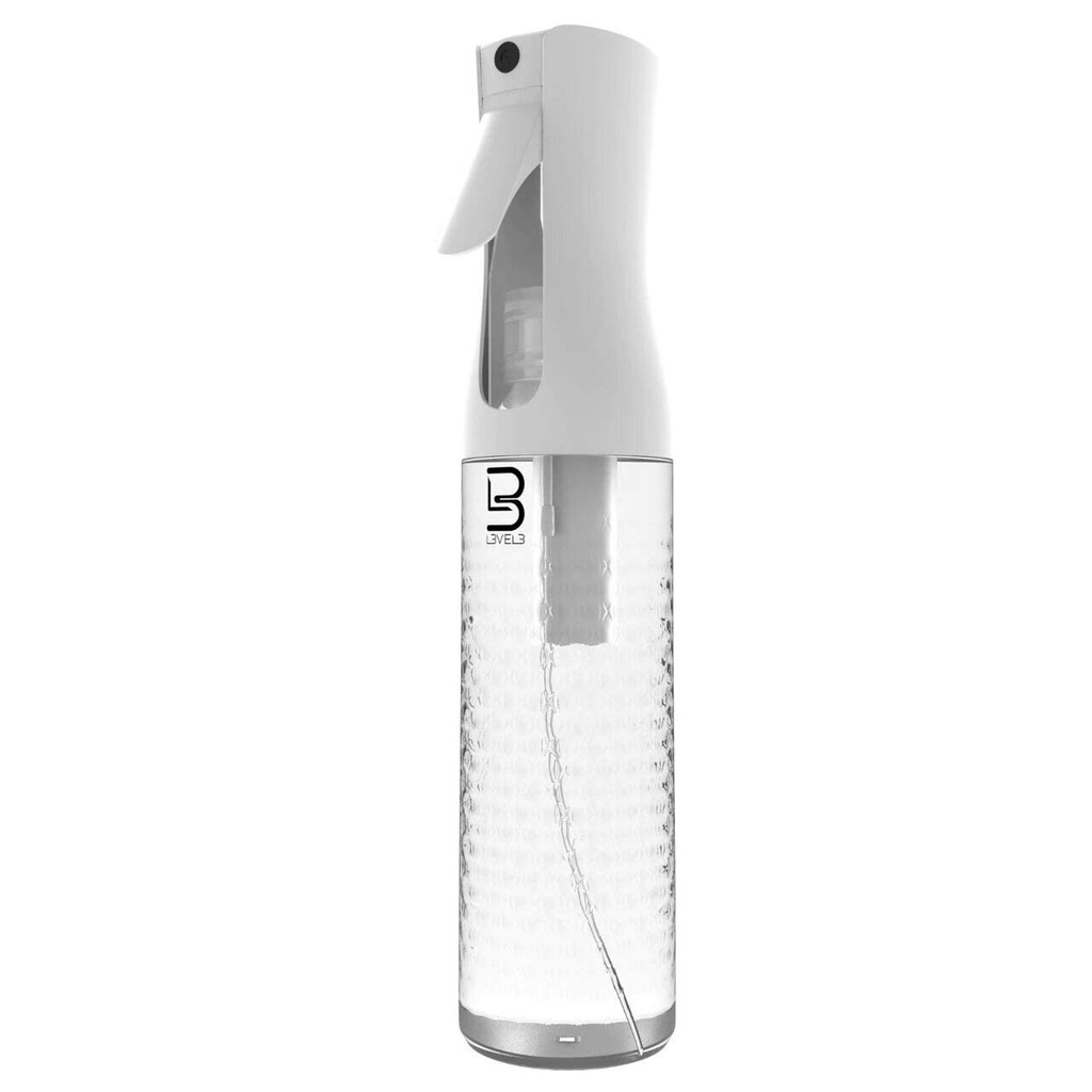 Level 3 Beveled Spray Bottle 300ML CLEAR