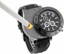 ENJOY-UNIQUE  Men's USB Lighter Watch with Windproof Flameless Cigarette Lighter