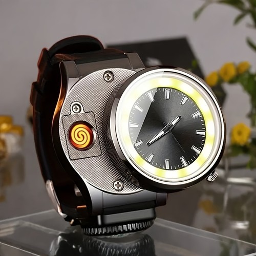Green Electronic Cigarette watch lighter