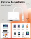 Microwoo Lightning to HDMI Adapter for iPhone 