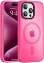 Vooii Strong Magnetic iPhone 15 Pro Max Case - Hot Pink