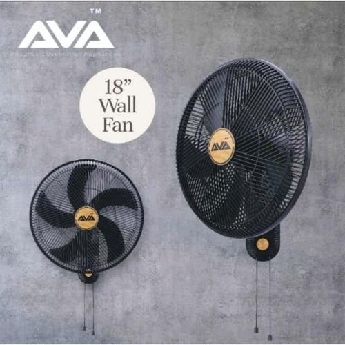 AVA 18" WALL FAN BLACK 