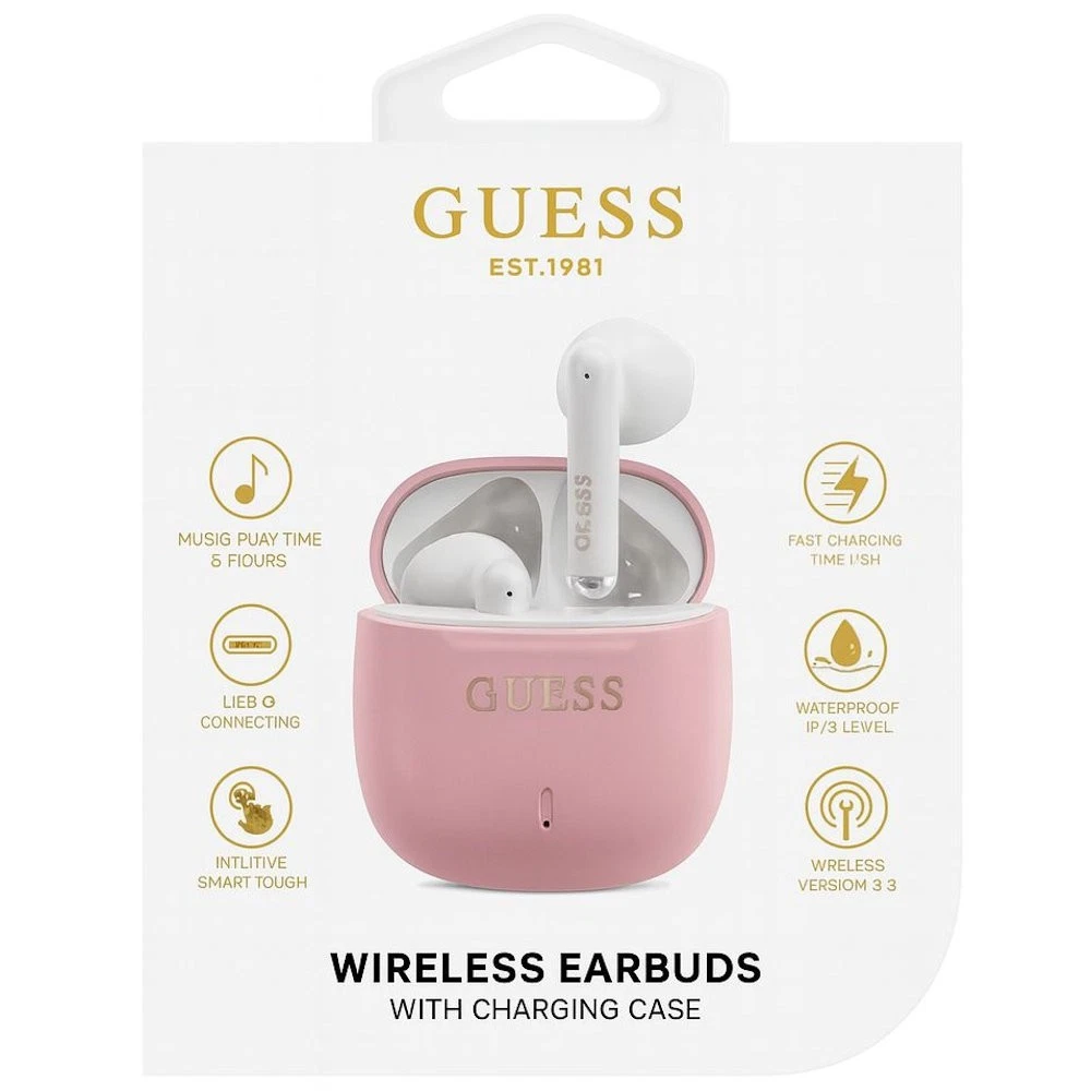 GUESS WIRELESS EARBUDS  PINK