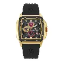 Giorgio Milano Square Chronograph IP gold stainless steel with black plated bezel MARCUS 250SGBK313