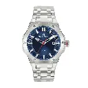 Giorgio Milano round stainless steel ,Blue dial and date movt LUCIS 249ST04