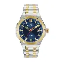 Giorgio Milano round stainless steel ,Blue dial and date movt LUCIS 249STG04
