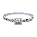 GIORGIO MILANO WOMEN BEADED BANGLE BRACELET WITH CUBIC ZIRCONIA CENTERPIECE W4130ST