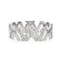 GIORGIO MILANO WOMEN STAINLESS STEEL X-SHAPED BANGLE W4159ST