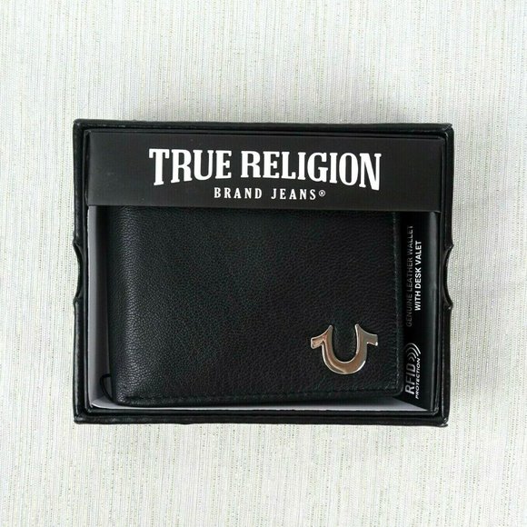 TRUE RELIGION BLACK WALLET 