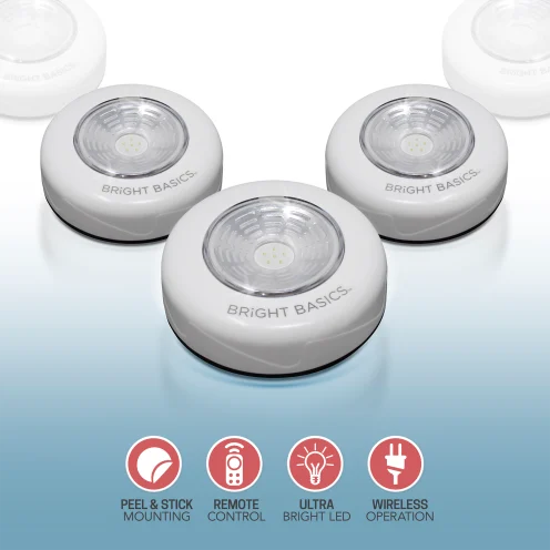 Bright Basics Wireless LED BAR & PUCKS VALUE 3PACK 
