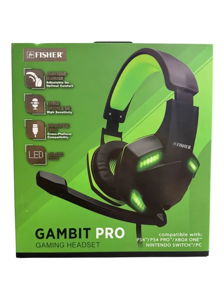 FISHER GAMBIT PRO GAMING HEADSET