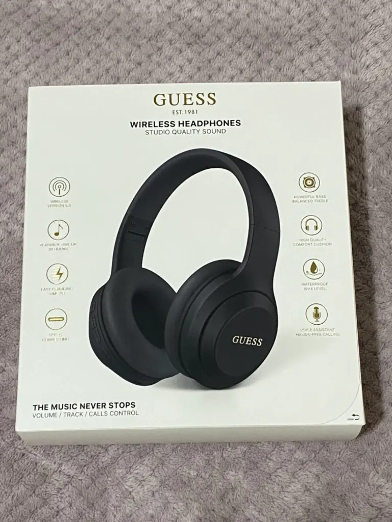 GUESS WIRELESS HEADPHONES BLACK