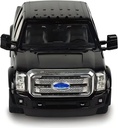  RC Ford F-350 Super Duty Toy Pickup Truck, Full Function R/C Radio Remote Control Car Genuine 1:28 Scale Vehicle (Black/SILVER)