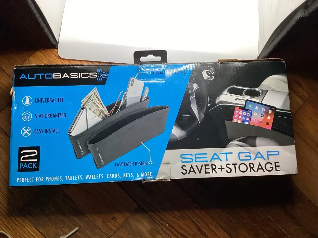 Autobasics Seat Gap Saver + Storage 2PACK