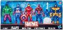 Marvel Avengers 5-Pack Action Figure Set, 6-inch Figures, Includes Iron Man, Spider-Man, Captain America, Hulk, Thanos