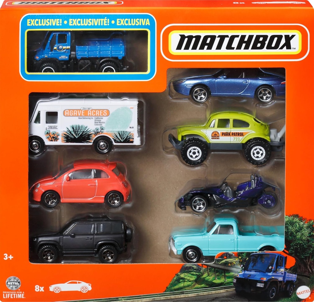 Matchbox Die-Cast Toy Cars or Trucks, Set of 8 (Styles May Vary)