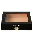 BROOKSTONE WOODEN CIGAR HUMIDOR