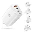 LAX 65W Wall Charger with 2 USB-C, 1 USB-A and Travel Pouch