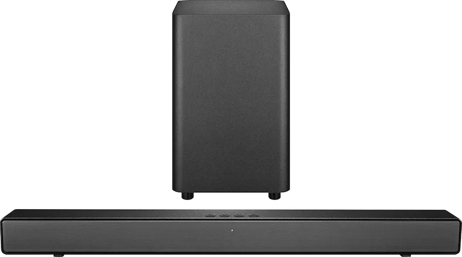 NSIGNIA NS-SBAR21F20-2.1-Channel 80W Soundbar System with Wireless Subwoofer - Black