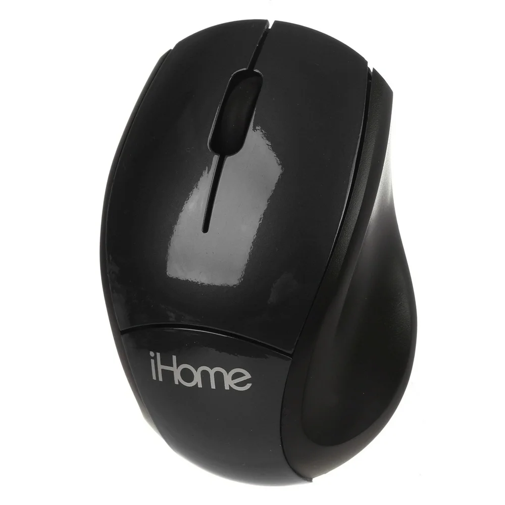 iHOME WIRELESS MOUSE WITH PAD BLACK