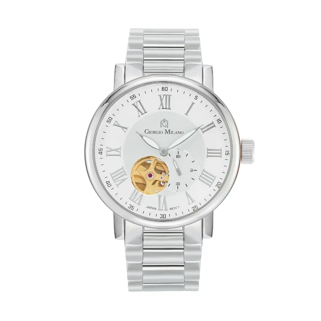 Giorgio Milano round Stainless Automatic Movt see through back 227ST2 OTO