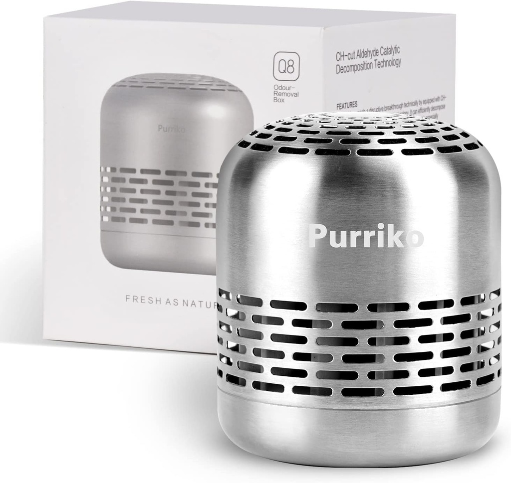 Purriko Refrigerator Deodorizer,Lasts for 10 Years,Refrigerator Odor Eliminator,Fridge Deodorizer,More Effective Than Baking Soda Bamboo Air Purifying Bags 