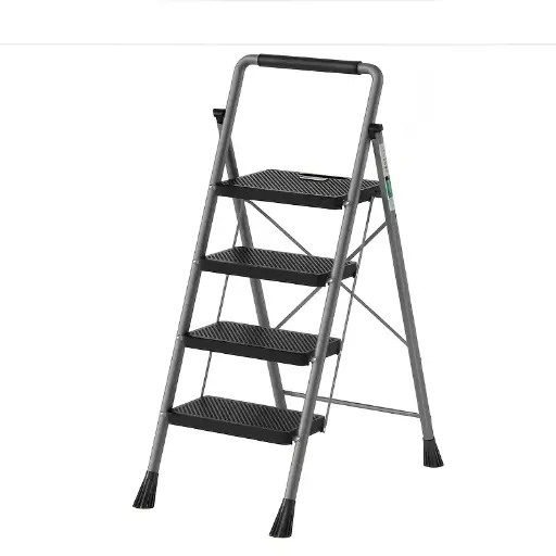 FOLDING 4 STEP LADDER 4S , 4 STEPS ,WHITE
