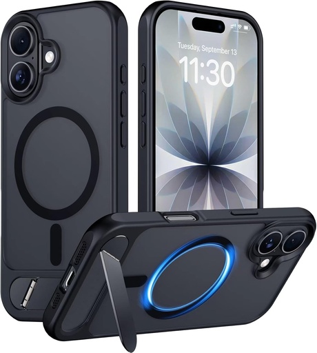 Temdan Designed for iPhone 17 Case, [Built-in Invisible Kickstand]