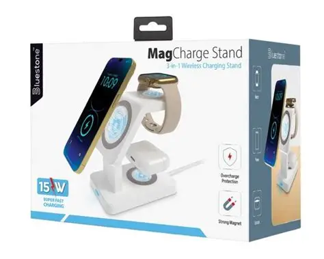 BLUESTONE 3-IN-1 MAG CHARGE WIRELESS FOLDABLE CHARGER STAND