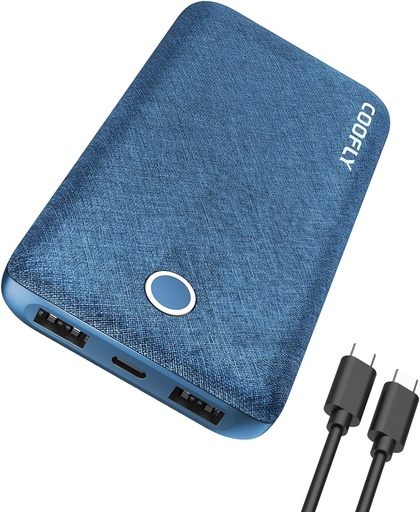COOFLY POWER BANK BLUE 20000mAH