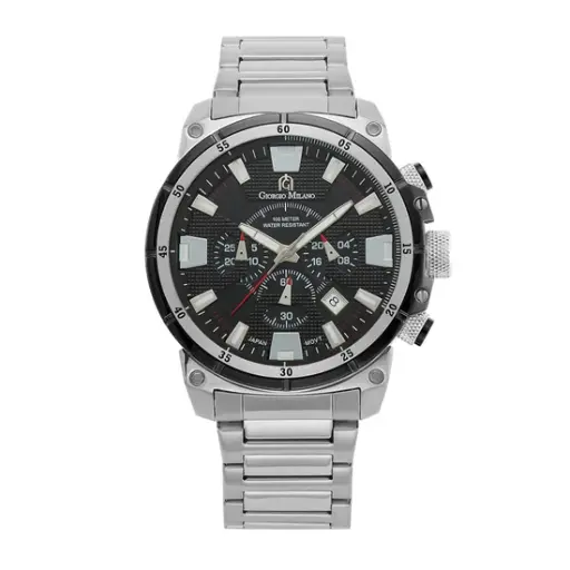 Giorgio Milano Round stainless steel case black dial chrono with date 206ST3 DANILO